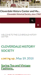 Mobile Screenshot of cloverdalehistoricalsociety.org